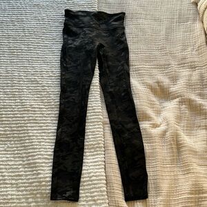 Spanx faux leather leggings (camo)